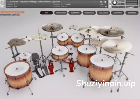 [现代前卫鼓组音源] RS Drums Progressive Prodigy Simen Sandnes Signature [KONTAKT]（8.4GB）