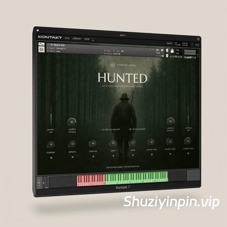 [电影悬念紧张乐器音源]Kompose Audio Hunted Cinematic Suspense Instrument [KONTAKT]（1.39Gb）