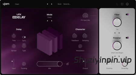 [智能延迟效果器] UJAM UFX-DELAY v1.0.1 [WiN]（71.2 MB+73MB）