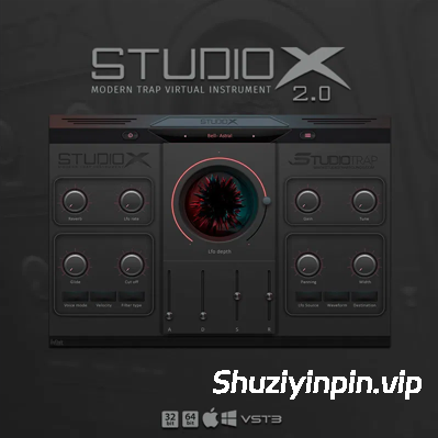 [现代陷阱虚拟乐器插件] Studio Trap StudioX 2.0 Modern Trap Plugin Instrument RETAiL [WiN, MacOSX]（3.58GB）
