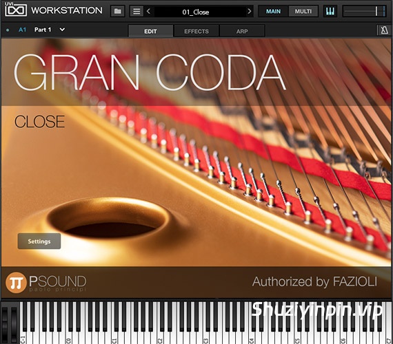 [Falcon音色库三角钢琴] PSound Grand Coda for UVI Workstation (incl. R2RUVI file) [Falcon]（9.43GB）