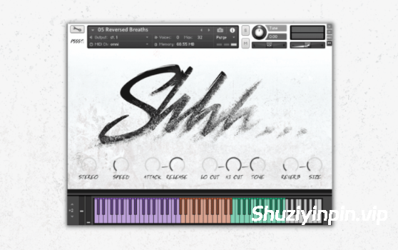 [人声呼吸声口哨声叹息声耳语声音源] Pssst Instruments Shhh Breath Whisper and Voice [KONTAKT]（1.41GB）
