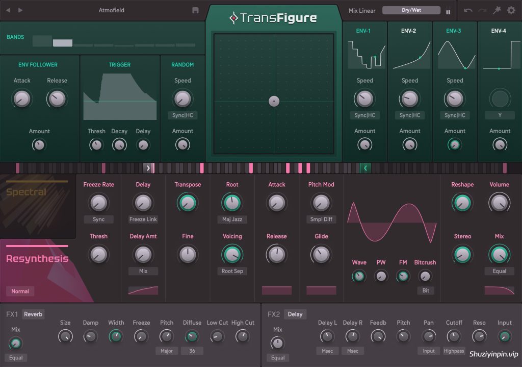 [综合效果器] Sugar Bytes Transfigure v1.0.0-V.R [WiN, MacOSX]（60MB）