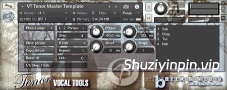 [采样人声库] Bela D Media The Tenor Tool Kit [KONTAKT]（143MB）