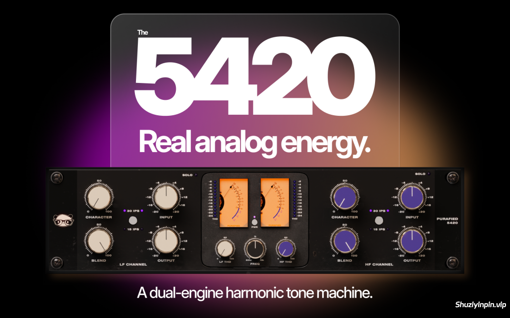 [双引擎谐波音色增强器] Purafied Audio Purafied 5420 v1.0.1 REGGED [WiN, MacOSX]（70MB+52MB）