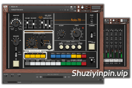 [Roland 老鼓机 CR-78音色] Forgotten Keys ROLA-78 [KONTAKT]（12MB）