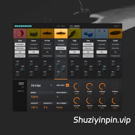 [革命性的合成器鼓机插件] AIR Music Technology DrumSynth v1.2.1.14 [WiN, MacOSX]（37MB+87.19MB）