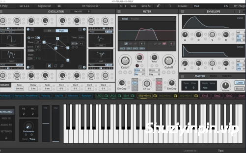 [减法复音合成器] HY-Plugins HY-POLY v1.4.6-R2R [WiN, MacOSX, LiNUX]（65.9MB）