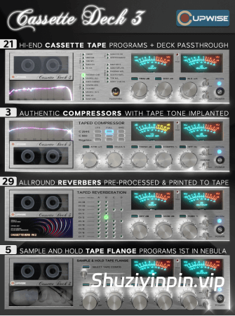 [Nebula扩展模拟VST插件] Cupwise Cassette Deck 3 Multi Effects Pack Nebula Library Updated-ARCADiA [Nebula]（1.67GB）