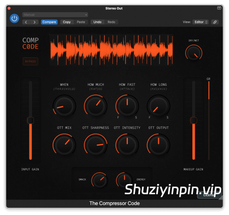 [一体化动态包络塑形工具] Cr8ive Audio The Compressor Code v1.0.0 [WiN, MacOSX]（15.7MB+88.40MB）