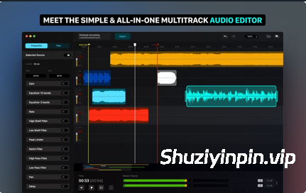 [音频编辑器] Bitnite Audio One Easy Music Editing v1.19.0 [MacOSX]（85MB）