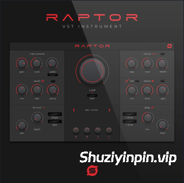 [超过 140 种高品质嘻哈陷阱虚拟乐器] Studio Trap Raptor v1.0.1 VST RETAiL-FANTASTiC [MacOSX, WiN]（3.35GB）