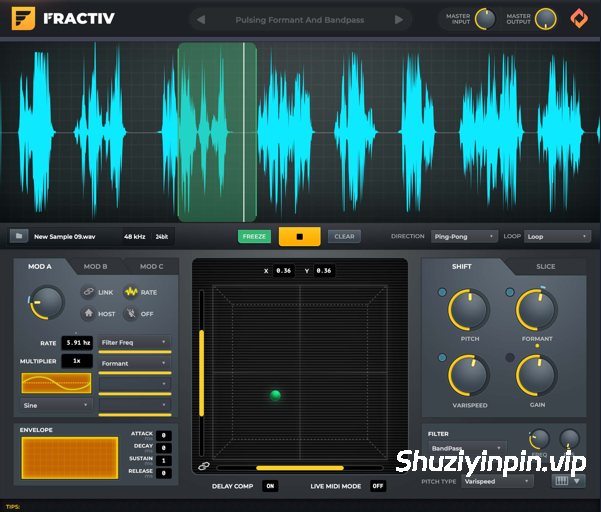[全新颗粒合成器] Sync Audio Fractiv v1.1.0-Xdb [MacOSX]（34.43MB）