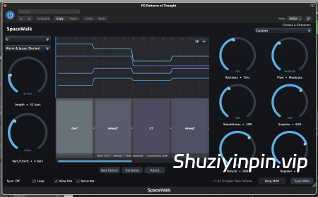[氛围和弦进行生成器] Higher Plane SpaceWalk (Ambient Chord Progression Generator) v1.1.4 [WiN]（26.72MB）