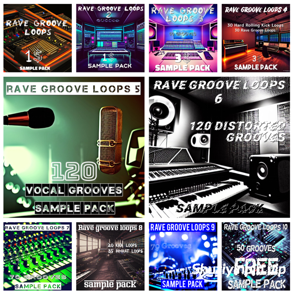 [不断补充：多风格采样包合集] Marexon Rave Groove Loops 1-7 [WAV]（1.67GB）
