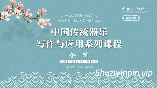[中国传统器乐写作与应用系列课程] Shanghai Music Publishing House Traditional Chinese Instrumental Writing and Application Series: Bundle (Video) [MKV, JPG]（877MB）