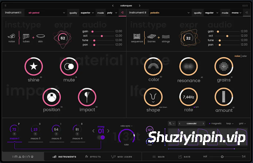 [物理建模合成器] Expressive E Imagine v1.0.7 U2B-GUISEPPE [MacOSX]（85MB）