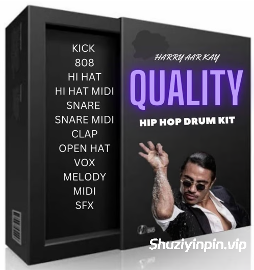 [嘻哈说唱鼓组素材FL预置] Harry Aar Kay Quality Drum Kit [WAV, MiDi]（463MB）