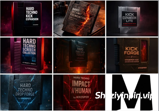 [8套硬核泰克诺舞曲采样Serum预置Ableton模板合集] Krosper Samples Collection 2026 [WAV]（1.2GB+）