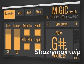 [实时吉他转 MIDI插件] Migic – MiGiC v1.0.0 [WiN, MacOSX]（8.45MB+16.3MB）