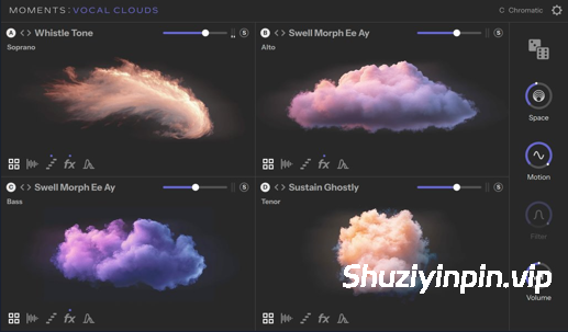 [氛围人声乐器] Native Instruments Moments Vocal Clouds v1.0.0 [KONTAKT]（2.39GB）