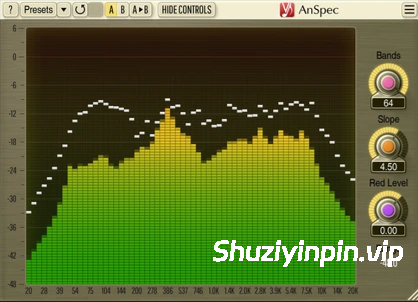 [平滑频谱分析仪] Voxengo AnSpec v1.9 VST VST3 AU AAX[WiN, MacOSX]（40MB)