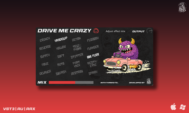 [多功能饱和失真效果插件] Mors Drive Me Crazy v1.0.0-SMiLEZ [WiN, MacOSX]（83.85MB）