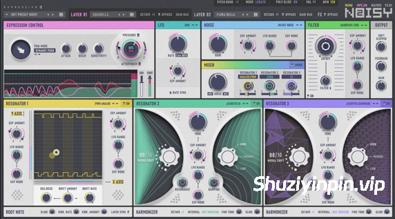 [新一代 MPE 合成器] Expressive E Noisy 2 v2.0.10 U2B-GUISEPPE [MacOSX]（173MB）