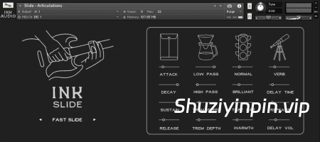 [滑棒吉他音源] Ink Audio Ink Slide [KONTAKT]（695MB）