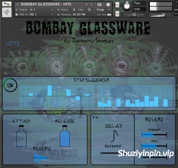 [玻璃器皿打击乐音源] Insanity Samples Bombay Glassware [KONTAKT]（235MB）