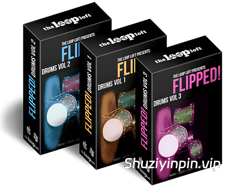 [放克流行鼓组合集] The Loop Loft Flipped Drums Bundle 3-in-1 [WAV]（886MB）