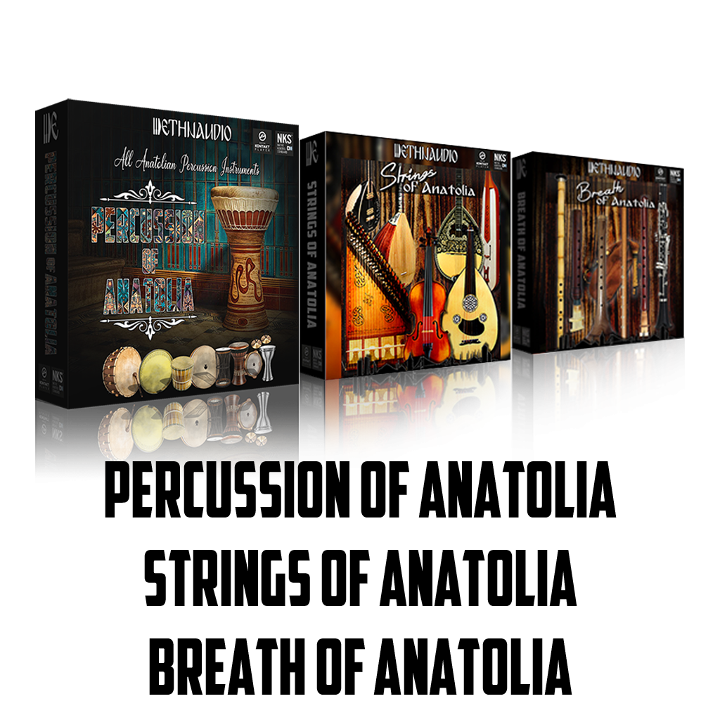 [三合一安内托利亚阿拉伯中东民族弦乐打击乐音源] Ethnaudio Percussion/Breath /Strings Of Anatolia [KONTAKT]（3.80GB）
