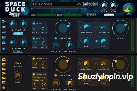 [个性十足的闪避延迟混响效果器] 2getheraudio Setup SPACE DUCK v1.1.5-R2R [WiN]（34MB）