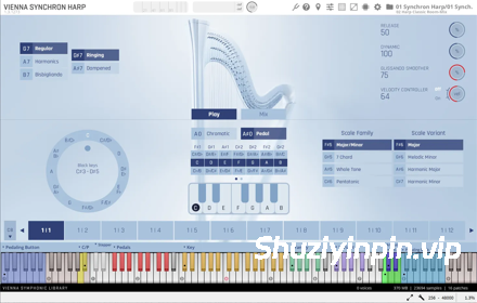[维也纳同步竖琴插件] Vienna Symphonic Library Vienna Synchron Harp v1.3.1232 [WiN]（87MB）