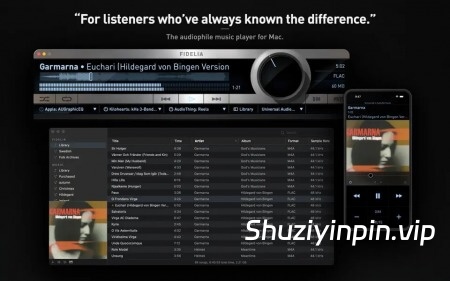 [音乐播放器] Audiofile Engineering Fidelia 2.7.1 MAS-HCiSO [MacOSX]（18.37MB）