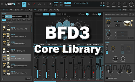 [BFD3核心音色库] BFD Drums BFD3 Core Library v1.0.0.11-R2R [BFD3]（42.48GB）