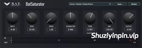 [饱和器效果器插件] Black Arts Techs Bat Saturator v1.0.0 [WiN, MacOSX]（4.34MB+11.58MB）