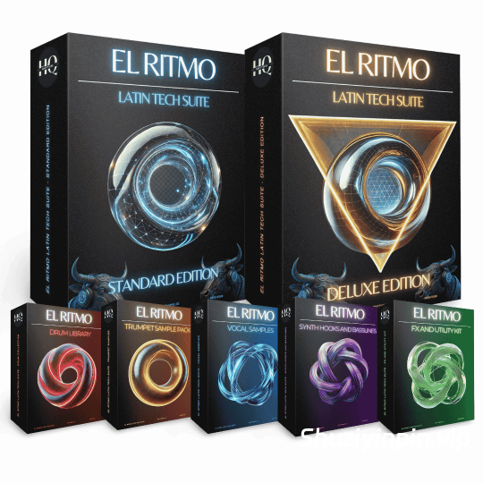 [拉丁科技浩室素材Serum预置] Rhythm HQ El Ritmo Latin Tech Suite Deluxe Edition [WAV, MiDi]（2.38GB）