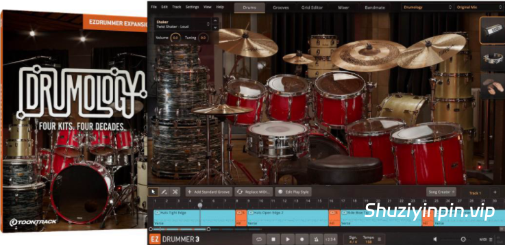 [EZDrummer扩展Superoir Drummer 3扩展摇滚金属] Toontrack Drumology EZX (SOUNDBANK)（11.82GB）