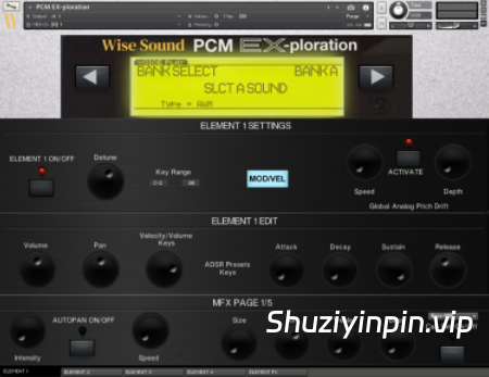 [PCM合成器音源] Wise Sound PCM EX-ploration [KONTAKT]（4.78GB）