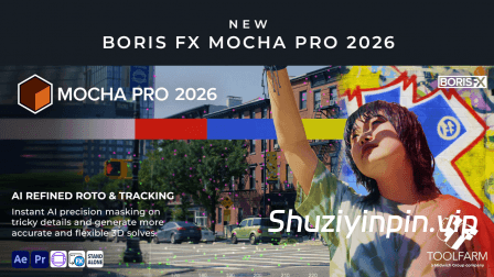 [平面跟踪视觉特效插件] Boris FX Mocha Pro Standalone v2026.0.4-R2R [WiN]（1.21GB）