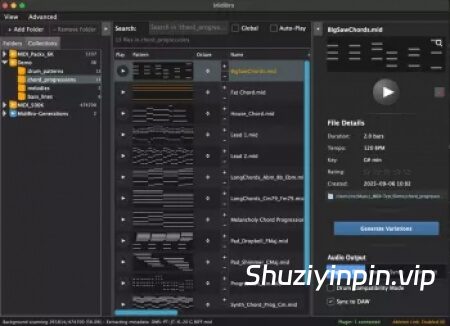 [MIDI文件浏览器管理插件] ivoschi MidiBro v1.7.0 [WiN, MacOSX]（106MB+）