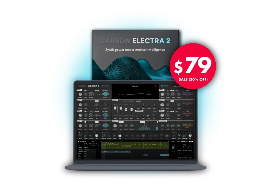 [智能四振荡器]Scaler Music Carbon Electra 2 v2.0.0-R2R [WiN]（111.7MB）
