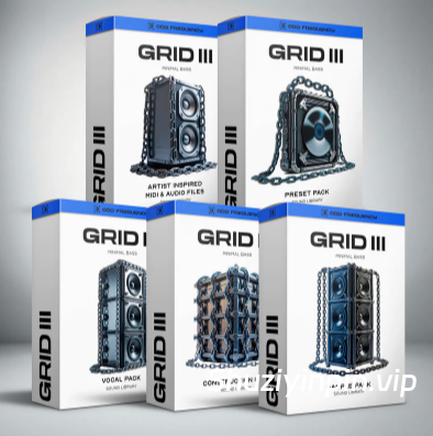 [极简贝斯人声素材Serum预置] Odd Frequency GRID 3 Full Bundle [WAV, MiDi]（925MB）