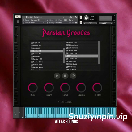 [波斯节奏包] Sonic Market Persian Grooves Audio Loops [WAV]（212MB）