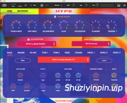[爆发力十足的鼓组乐器] Teletone Audio HYPE v1.0.4 [WiN, MacOSX]（1.5GB+）