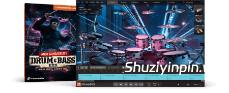 [EZDrummer扩展Superoir Drummer 3扩展鼓打贝斯电子音效] Toontrack Drum and Bass EZX v1.0.0（9.99GB）