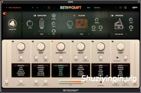 [复古效果器] uJAM RETROCRAFT v1.0.0 U2B-MORiA [MacOSX]（267MB）