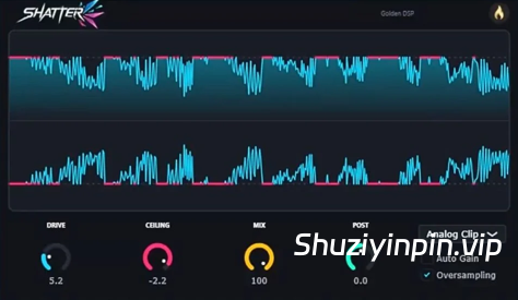 [可视化音量削波器] Golden DSP Shatter Clip v1.0 [WiN, MacOSX]