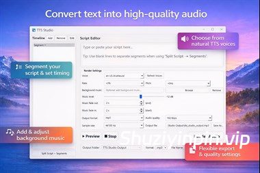[文本转语音工具] Text to Speech Studio 2.0.0 [WiN]（601MB）